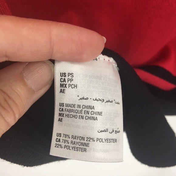 Karen Scott Sweater Red/ Black Fine Gauge Knit - Picture 6 of 7